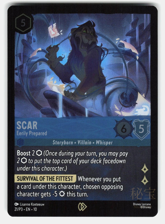SCAR - EERILY PREPARED 21/P3 COLD FOIL - LORCANA - NM/M0
