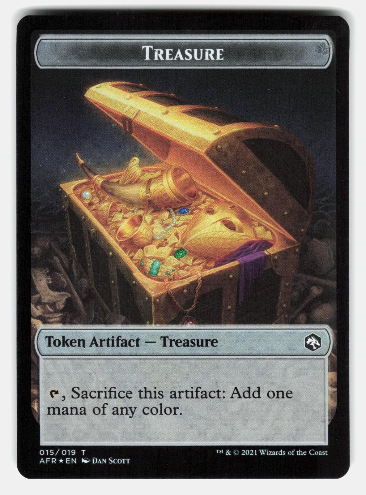 TREASURE // EMBLEM   ZARIEL, ARCHDUKE OF AVERNUS DOUBLE SIDED FOIL   CHOE NM/M1
