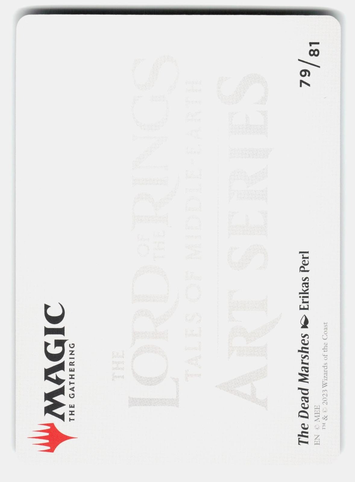 THE DEAD MARSHES ART CARD (GOLD STAMPED SIGNATURE)   Magic: The Gathering   NM/M1