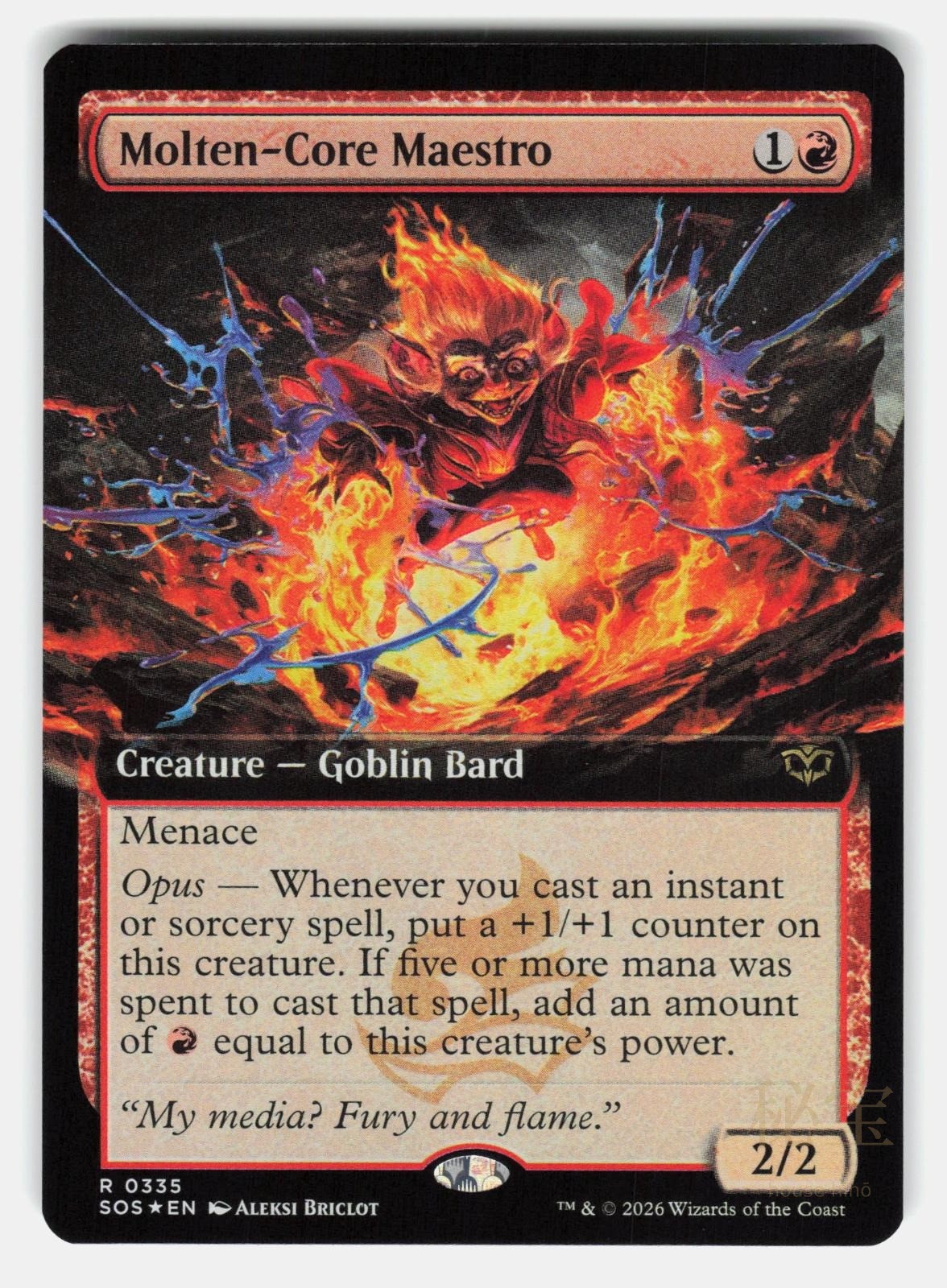 MOLTEN CORE MAESTRO (EXTENDED ART) FOIL   Magic: The Gathering   BRICLOT NM/M0