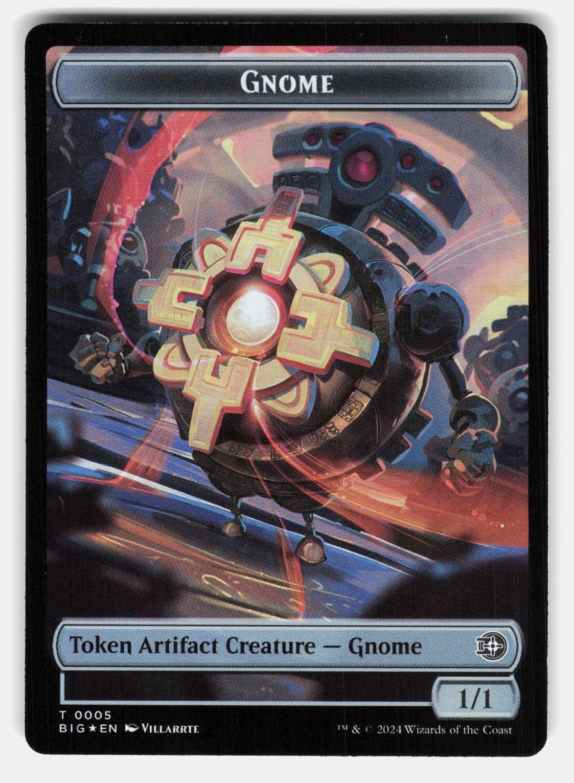 MERCENARY // GNOME DOUBLE SIDED TOKEN FOIL  Magic: The Gathering  VILLARRTE NM/M0