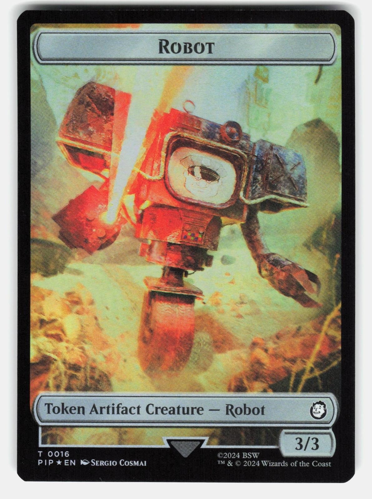 ROBOT // TREASURE (0019) DOUBLE SIDED TOKEN FOIL   MTG   SOKOL NM/M0