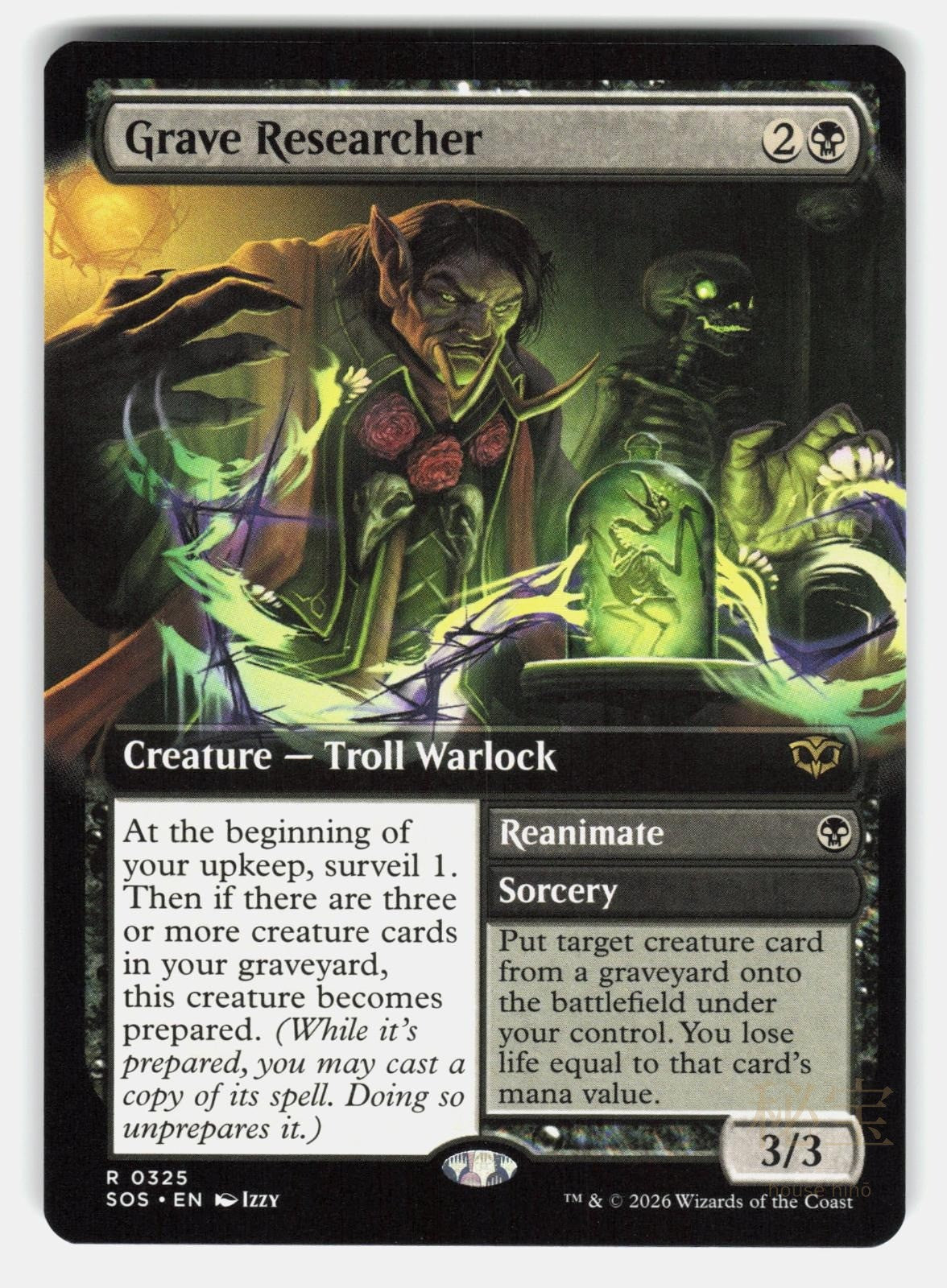 GRAVE RESEARCHER (EXTENDED ART)   Magic: The Gathering   IZZY NM/M0