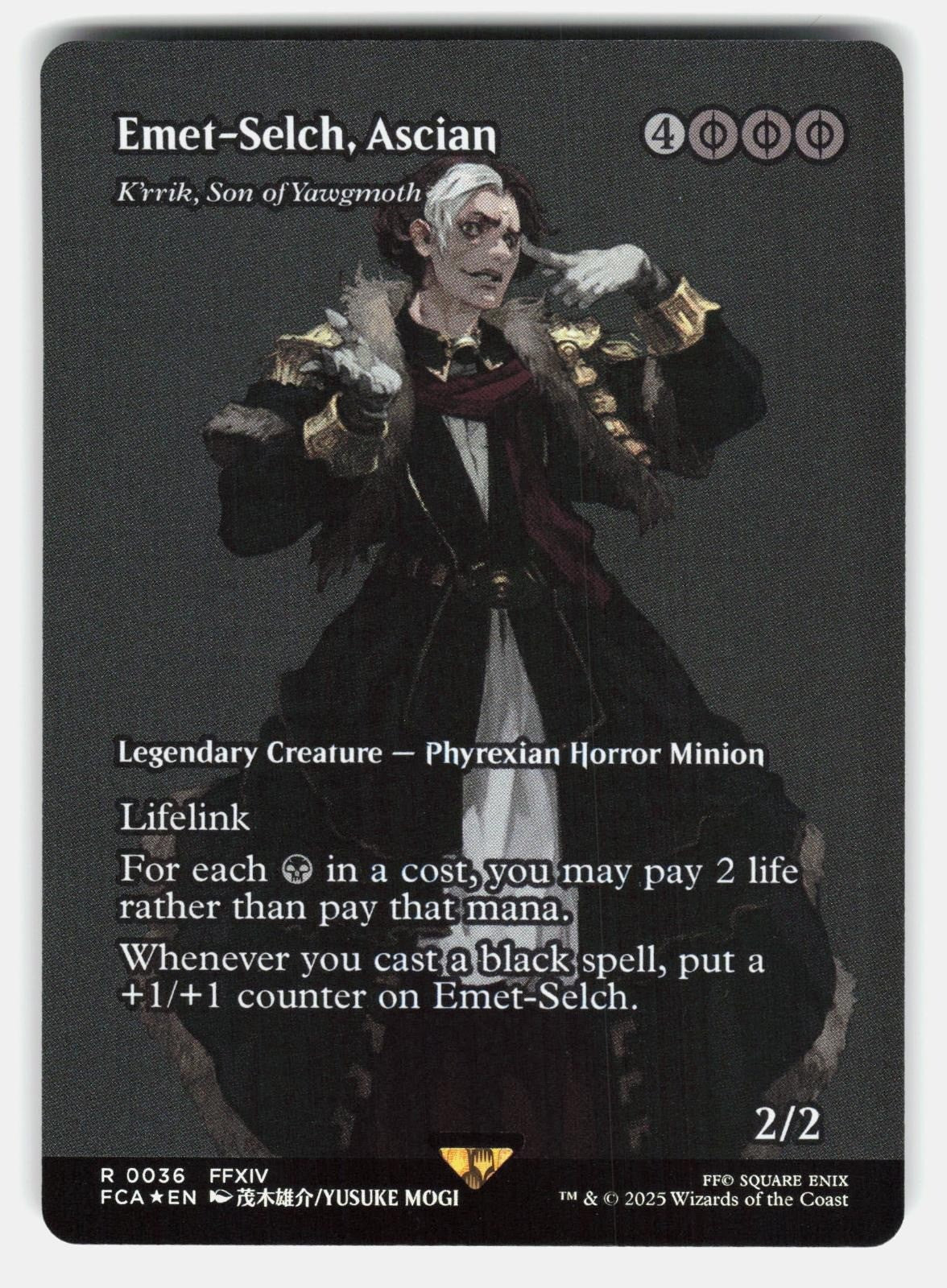 EMET SELCH, ASCIAN   K'RRIK, SON OF YAWGMOTH (SHOWCASE) 36 FOIL   MTG  MOGI NM/M0
