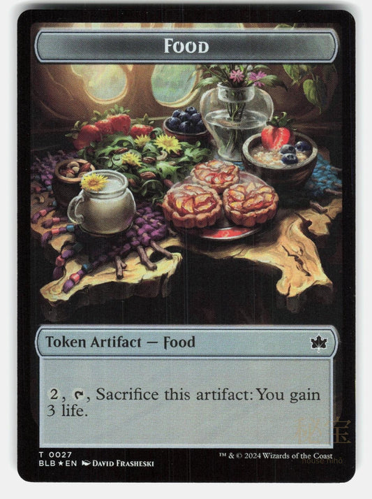 FOOD // BUSHY BODYGUARD DOUBLE SIDED TOKEN FOIL   MTG   KASPER NM/M0