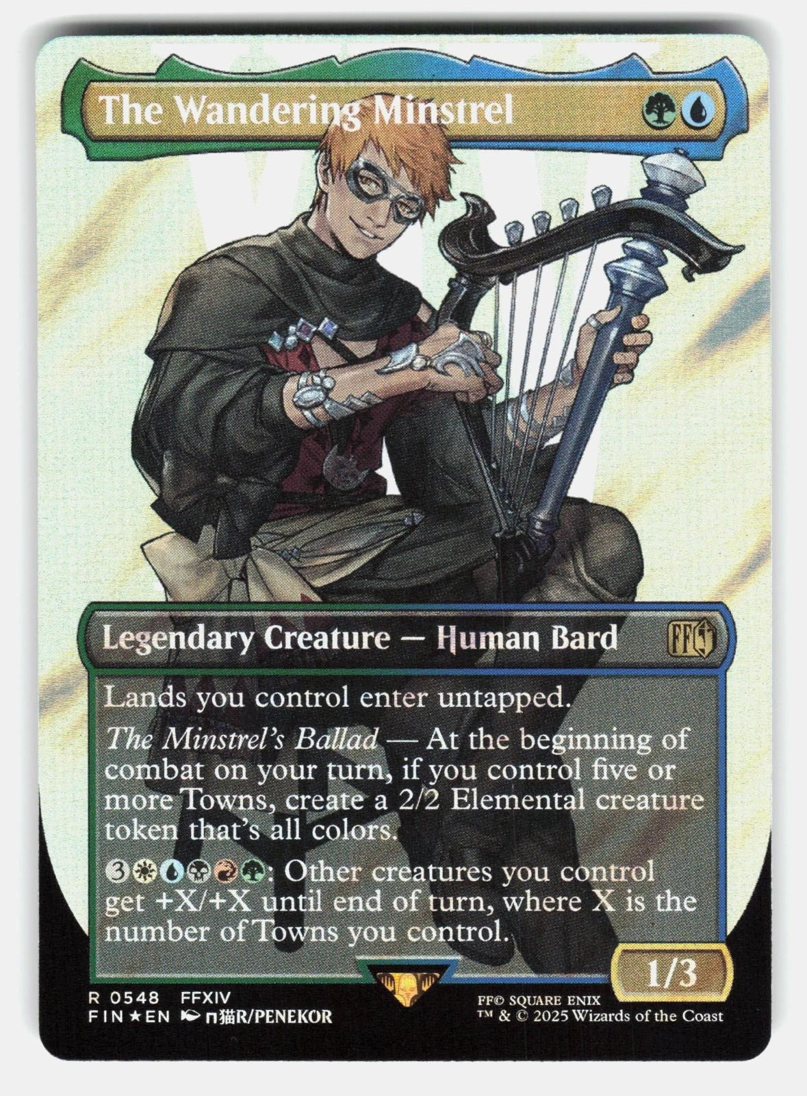 THE WANDERING MINSTREL (BORDERLESS) (SURGE FOIL) 548   MTG   PENEKOR NM/M0