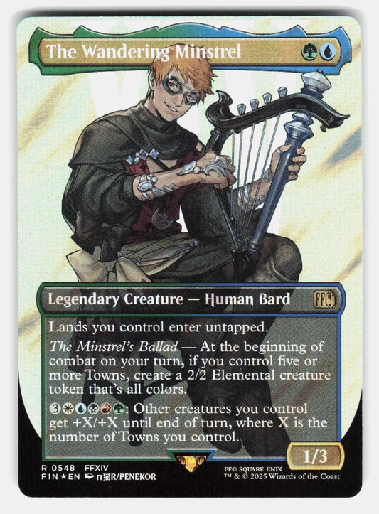 THE WANDERING MINSTREL (BORDERLESS) (SURGE FOIL) 548   MTG   PENEKOR NM/M0