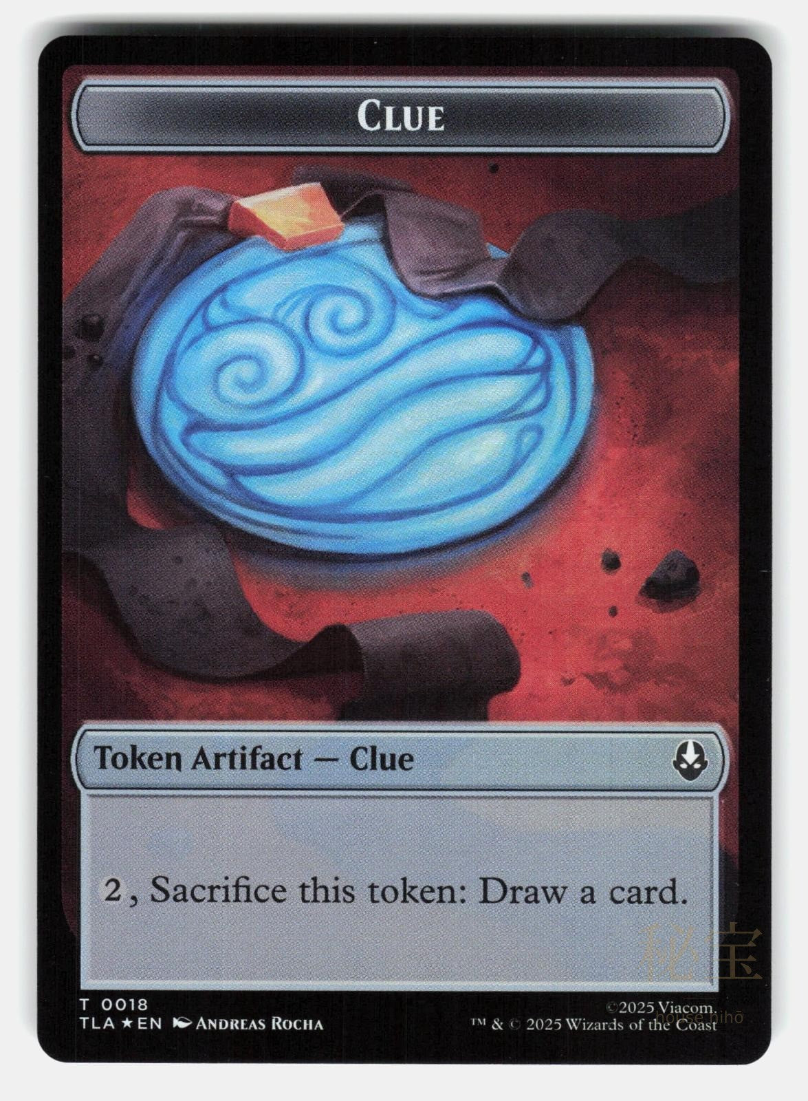 ALLY (0007) // CLUE (0018) DOUBLE-SIDED TOKEN FOIL - MTG - ROCHA NM/M0