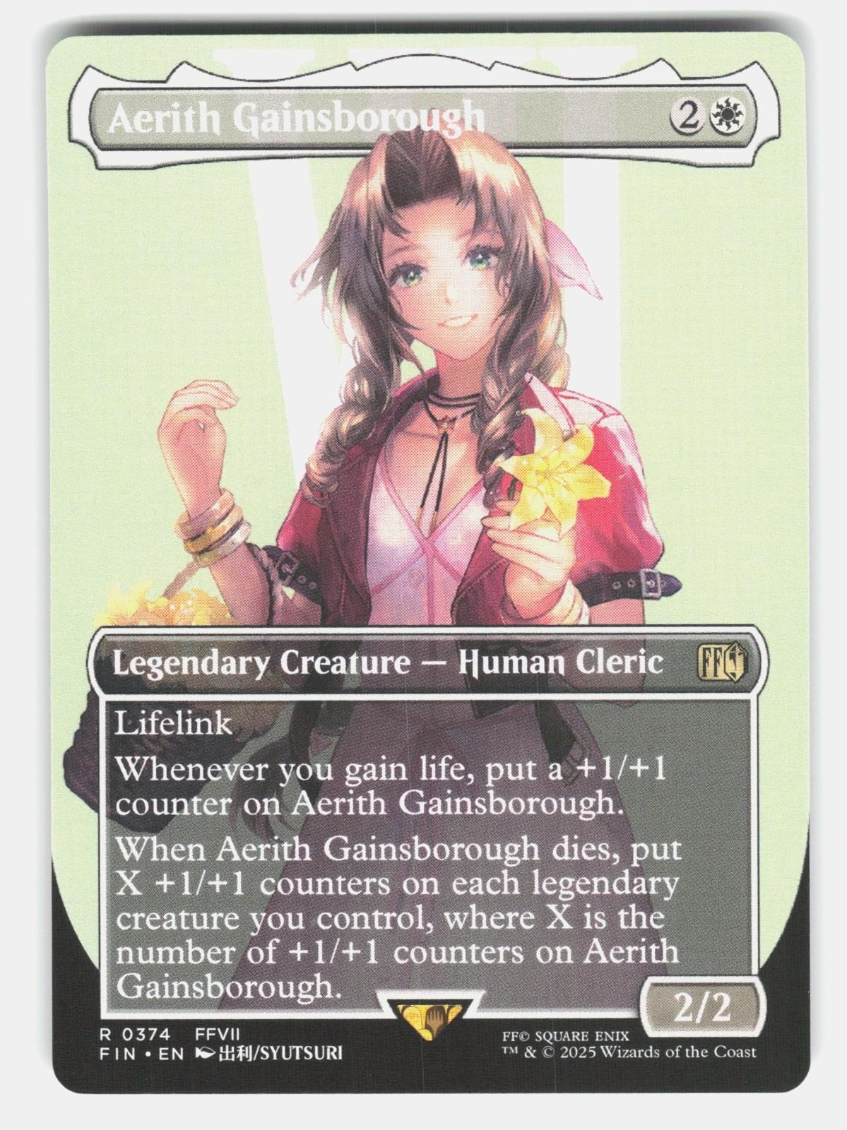 AERITH GAINSBOROUGH (BORDERLESS) 374   Magic: The Gathering   2025 SYUTSURI NM/M0
