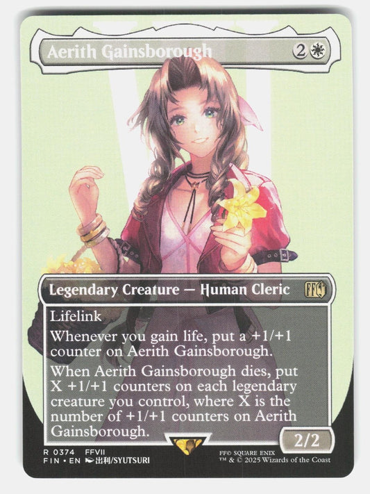AERITH GAINSBOROUGH (BORDERLESS) 374   Magic: The Gathering   2025 SYUTSURI NM/M0