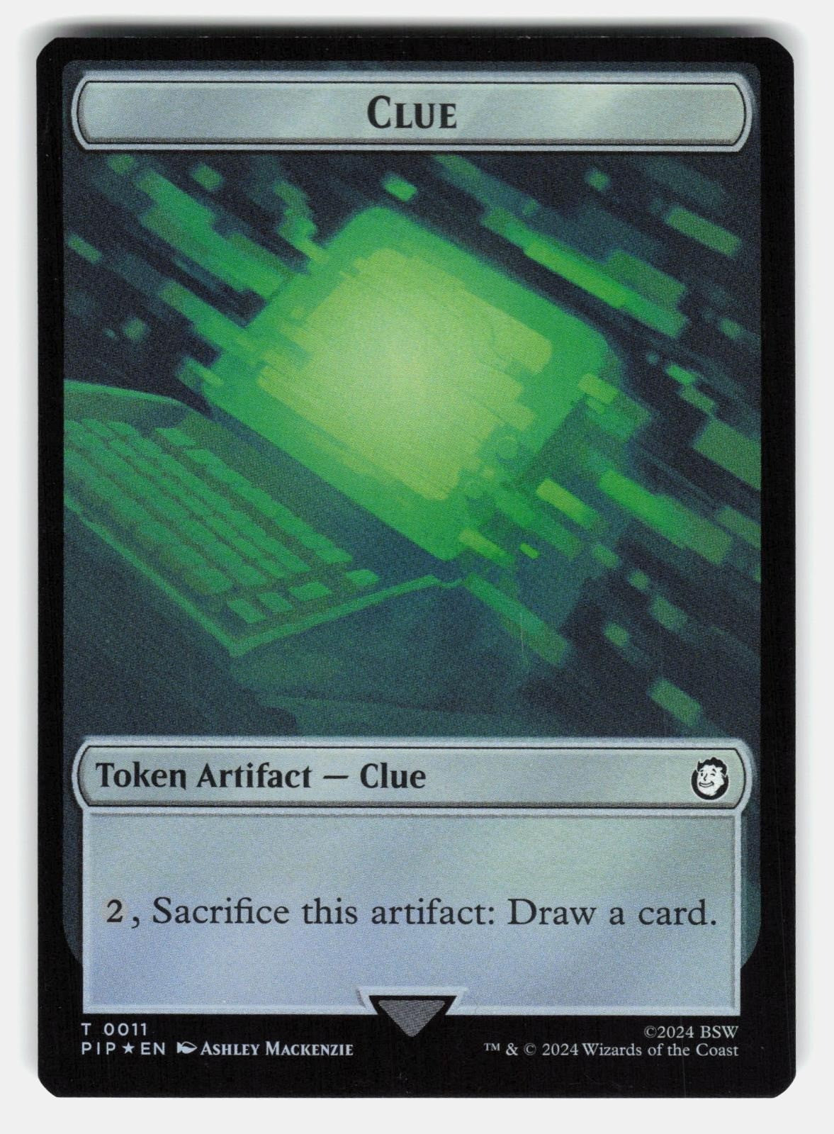 ENERGY RESERVE // CLUE DOUBLE SIDED TOKEN FOIL   MTG   MACKENZIE NM/M0