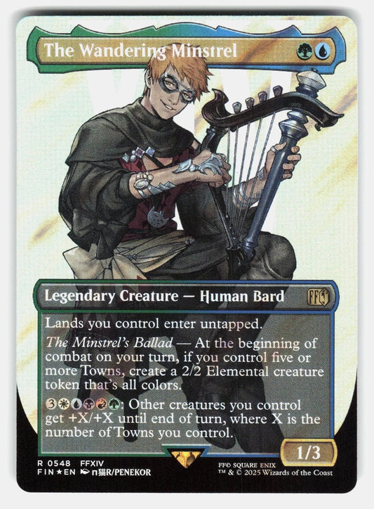 THE WANDERING MINSTREL (BORDERLESS) (SURGE FOIL) 548   MTG   PENEKOR NM/M0