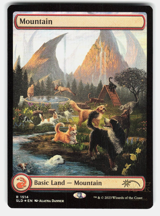 MOUNTAIN (1514) FOIL   Magic: The Gathering   DANNER NM/M0