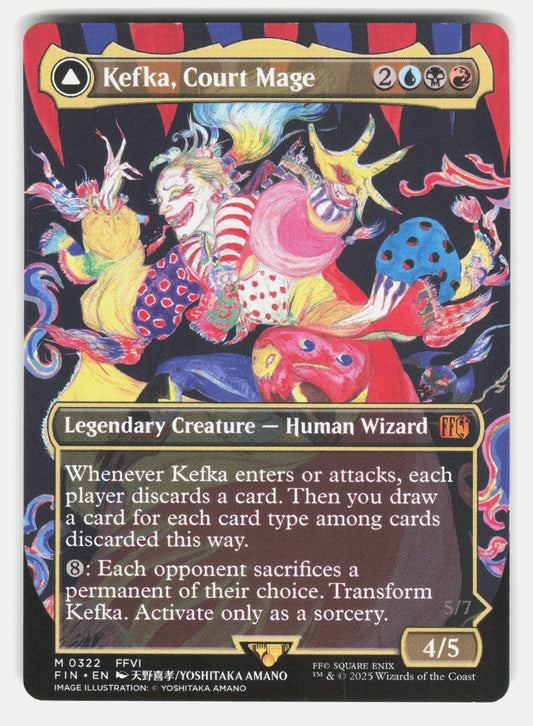 KEFKA, COURT MAGE (0322) (BORDERLESS) 322   Magic: The Gathering   AMANO NM/M0