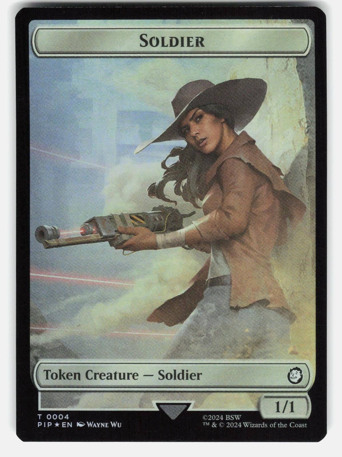 ENERGY RESERVE // SOLDIER (0004) DOUBLE SIDED TOKEN FOIL   MTG   WU NM/M0