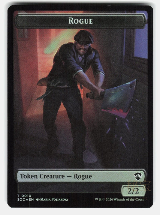 SPIRIT (0025) // ROGUE DOUBLE SIDED TOKEN SOC 25 // 10 FOIL   POLIAKOVA NM/M0