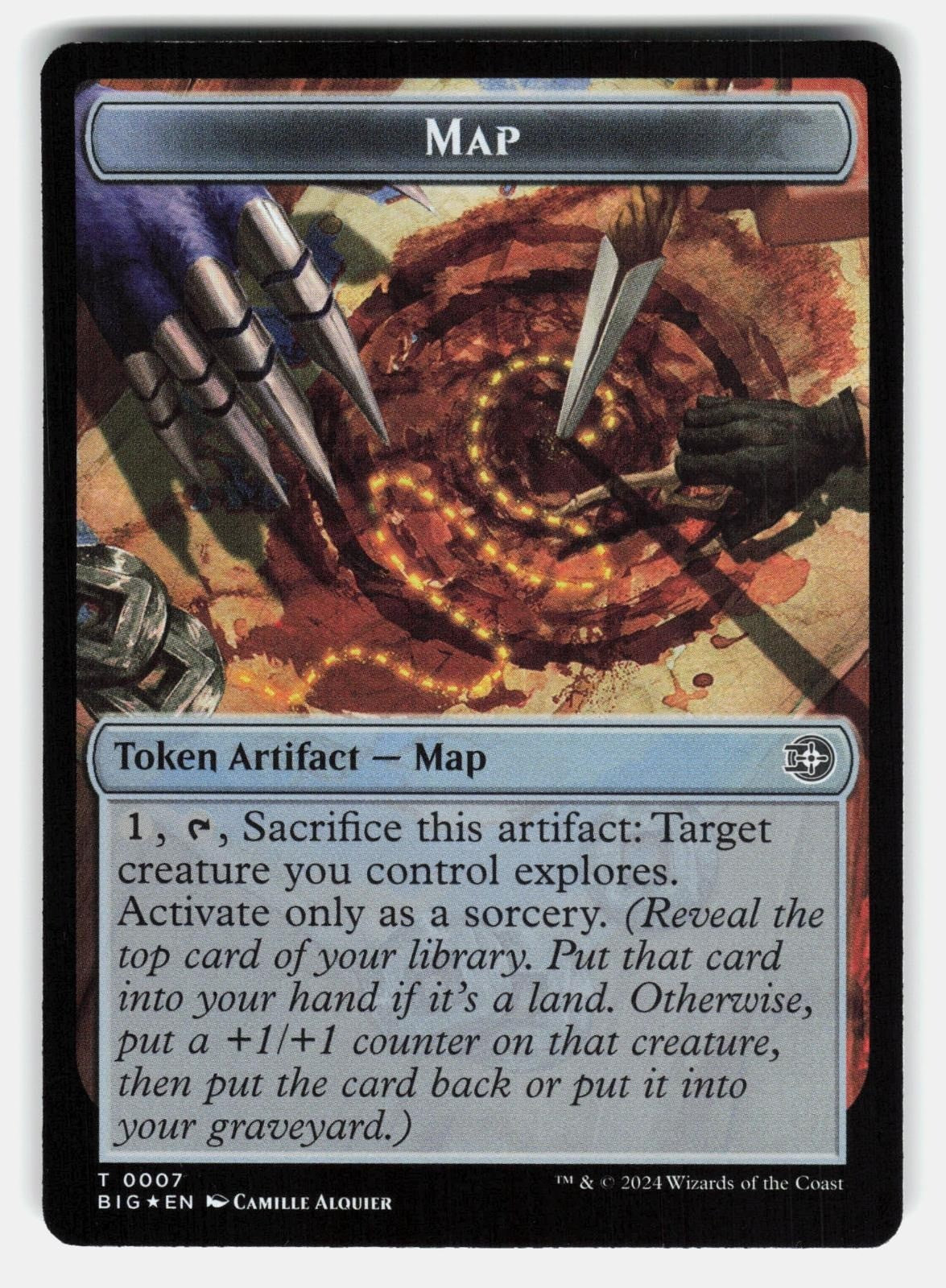 MERCENARY // MAP DOUBLE SIDED TOKEN FOIL   Magic: The Gathering   ALQUIER NM/M0