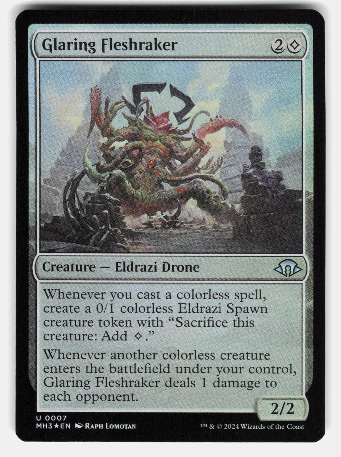GLARING FLESHRAKER FOIL   Magic: The Gathering   LOMOTAN NM/M0
