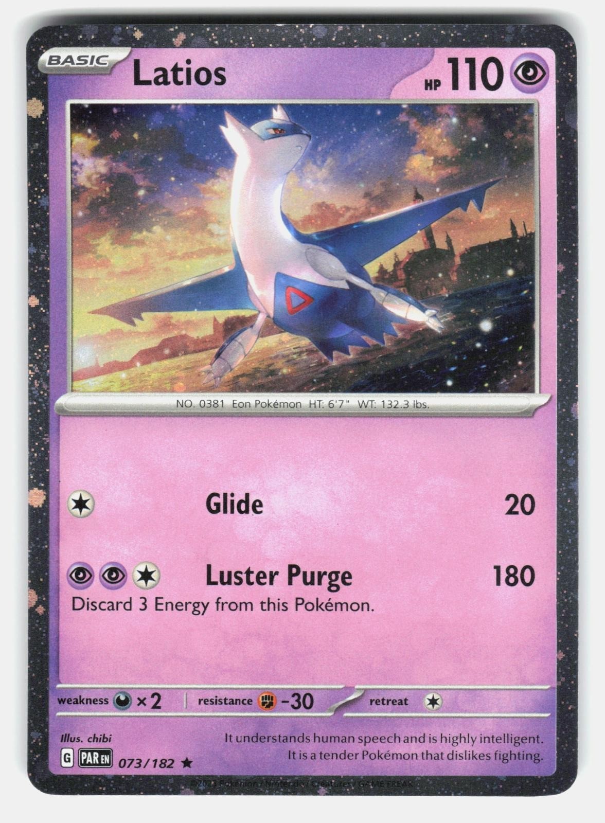 LATIOS PAR 073/182   Pokemon   2023 CHIBI NM/M0