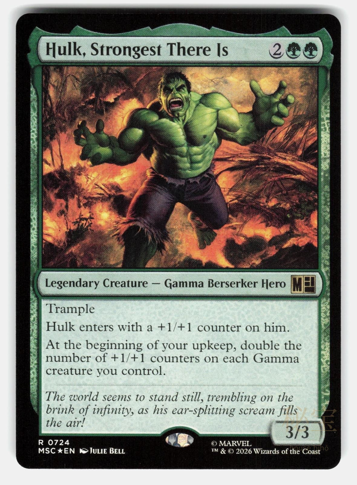 HULK, STRONGEST THERE IS FOIL   MAGIC: THE GATHERING   BELL NM/M0