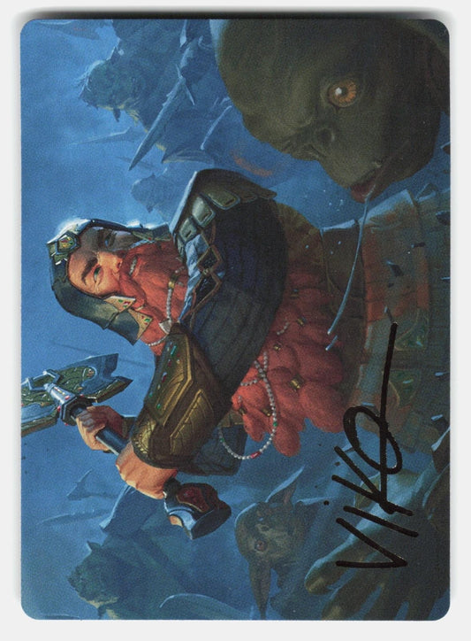 GIMLI, COUNTER OF KILLS ART CARD (10/81) (GOLD STAMPED SIGNATURE)   MTG   NM/M0