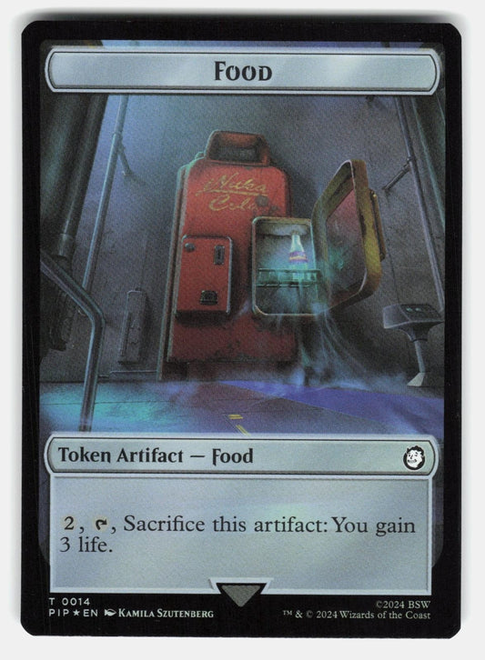 FOOD (0014) // HUMAN SOLDIER DOUBLE SIDED TOKEN FOIL   MTG   MENEZES NM/M0