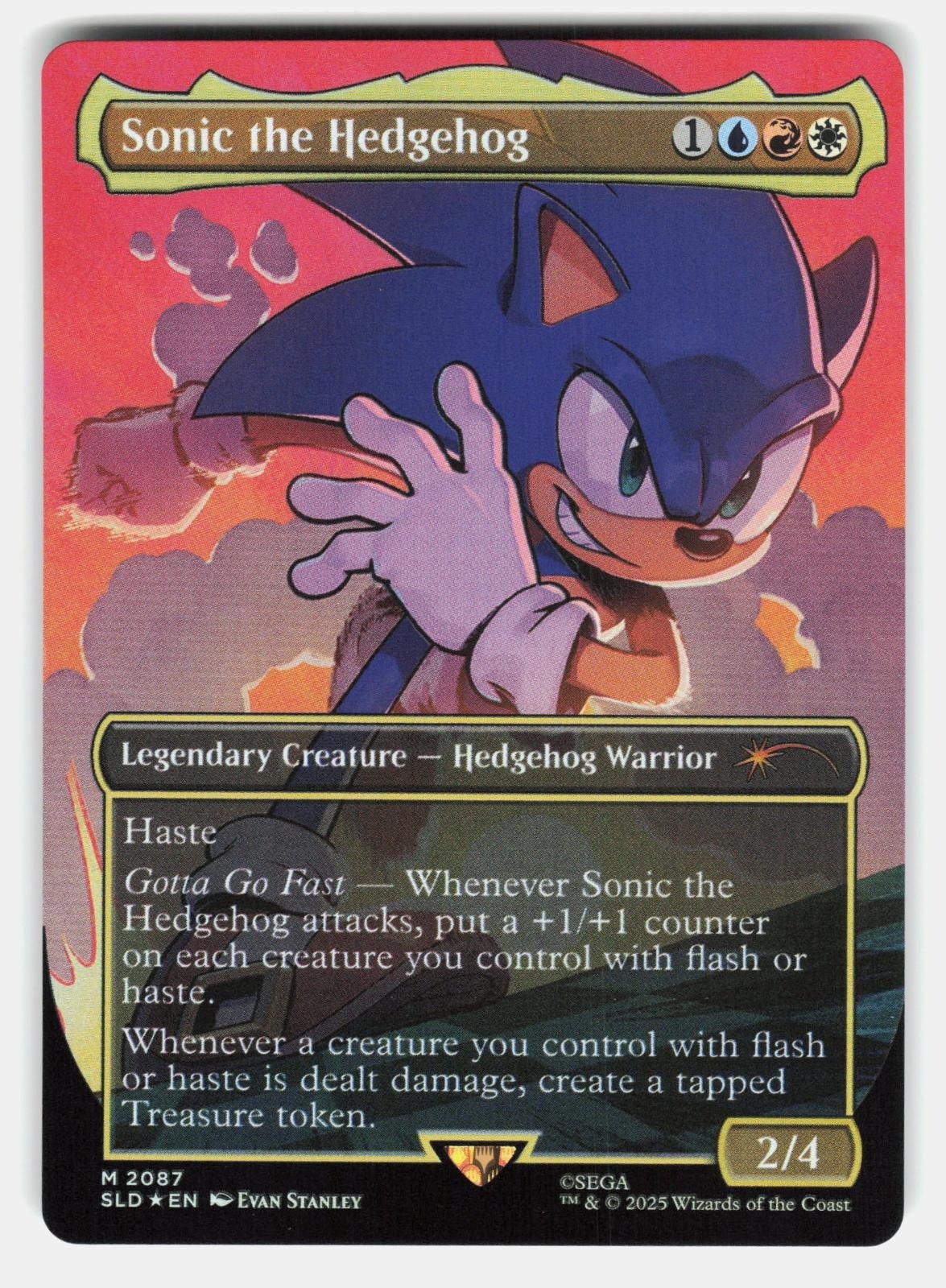SONIC THE HEDGEHOG FOIL   Magic: The Gathering   STANLEY NM/M0