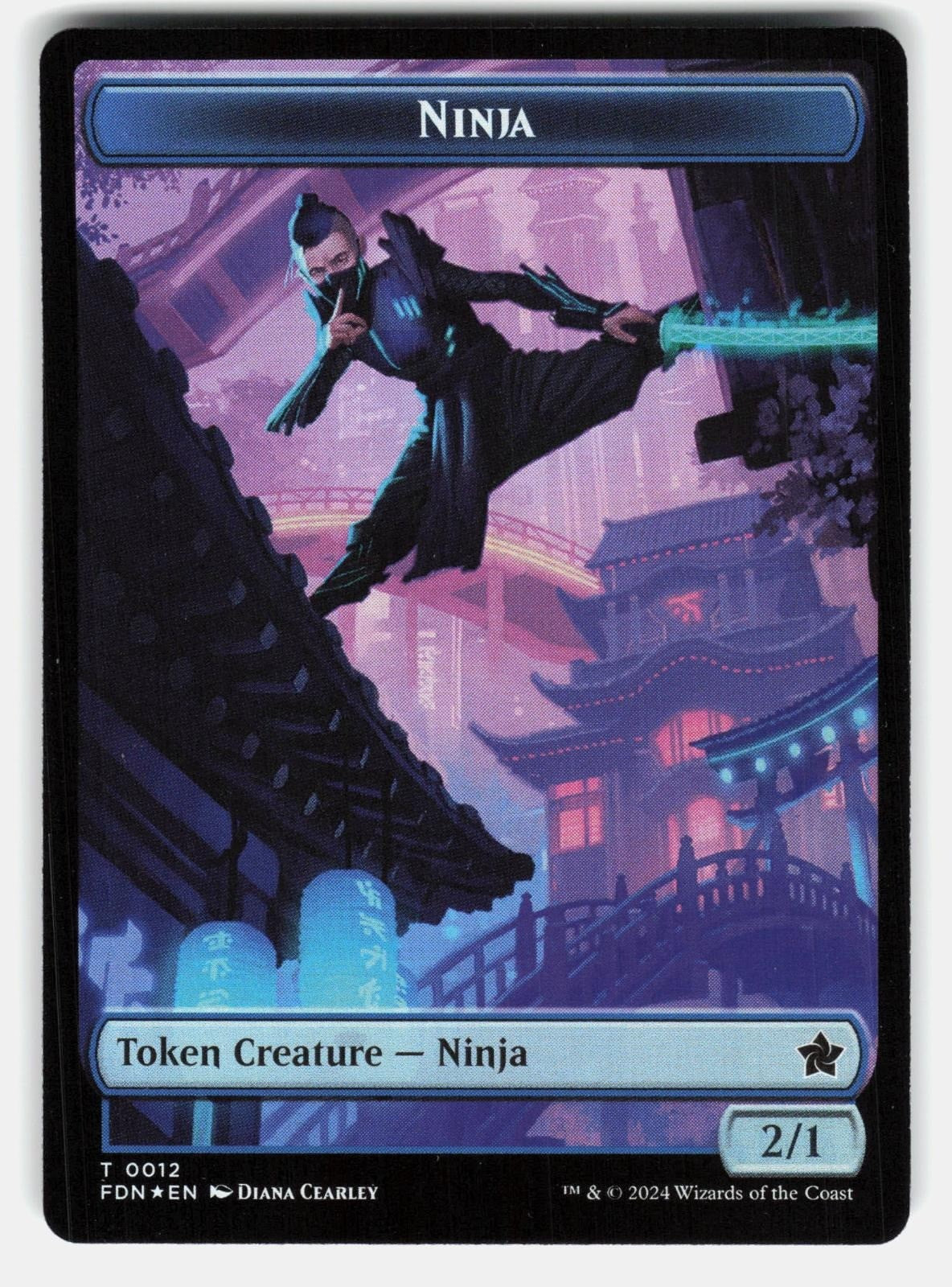 EMBLEM   KAITO, CUNNING INFILTRATOR // NINJA DOUBLED SIDED TOKEN FOIL CEARLEY NM0