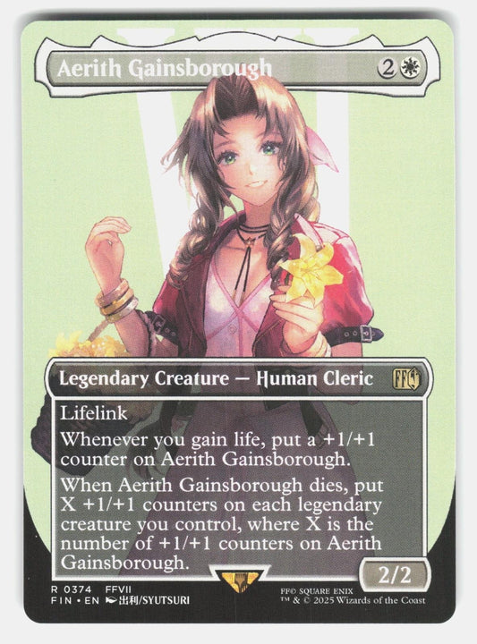 AERITH GAINSBOROUGH (BORDERLESS) 374   Magic: The Gathering   2025 SYUTSURI NM/M0