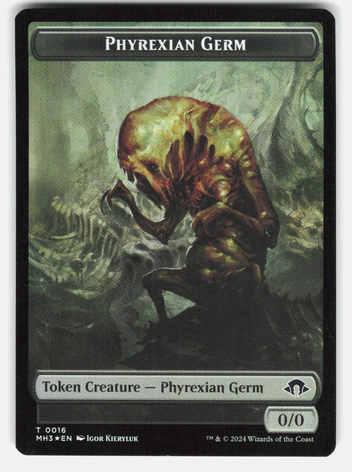 PHYREXIAN GERM // PLANT DOUBLE SIDED TOKEN FOIL   MTG   BADER NM/M0