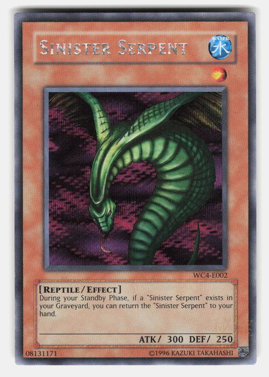 SINISTER SERPENT World Championship 2004: GBA Promo UNLIMITED   Yu Gi Oh   LP0