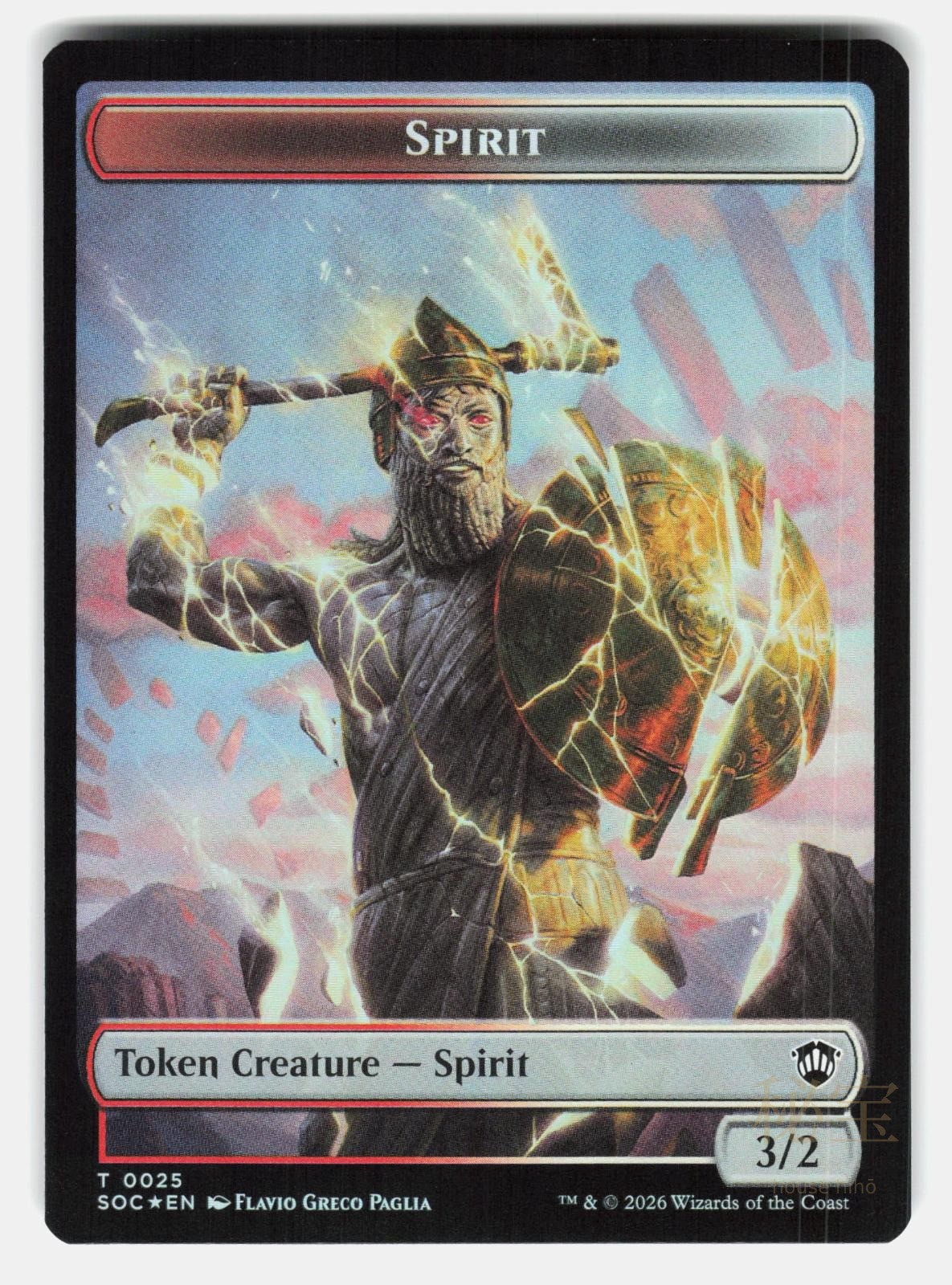 SPIRIT (0025) // ROGUE DOUBLE SIDED TOKEN SOC 25 // 10 FOIL   POLIAKOVA NM/M1