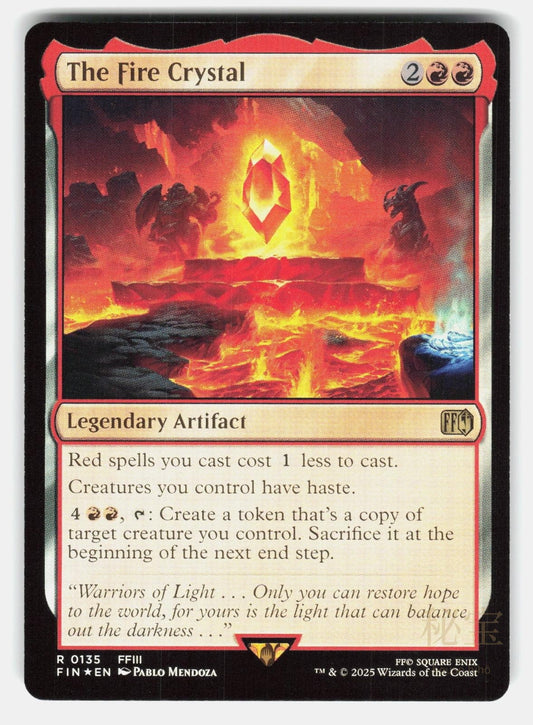 THE FIRE CRYSTAL FOIL - Magic: The Gathering - MENDOZA NM/M0