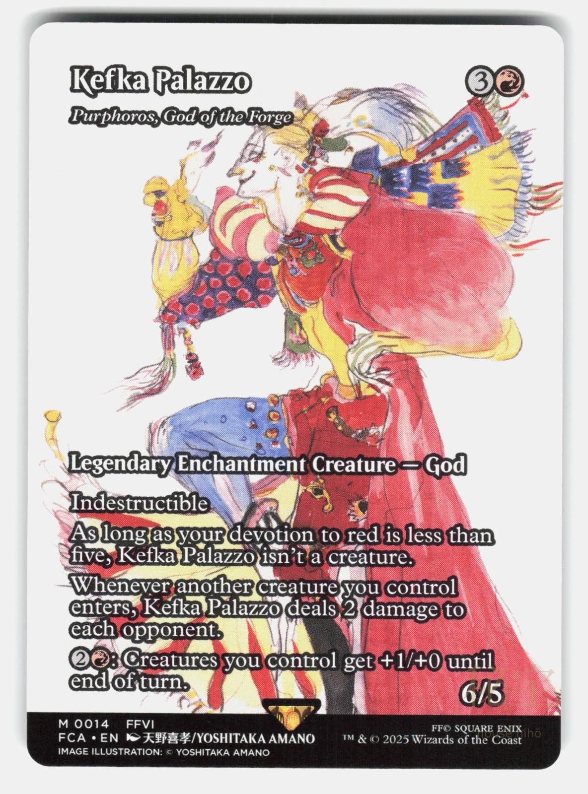 KEFKA PALAZZO   PURPHOROS, GOD OF THE FORGE ( SHOWCASE )   MTG   AMANO NM/M0