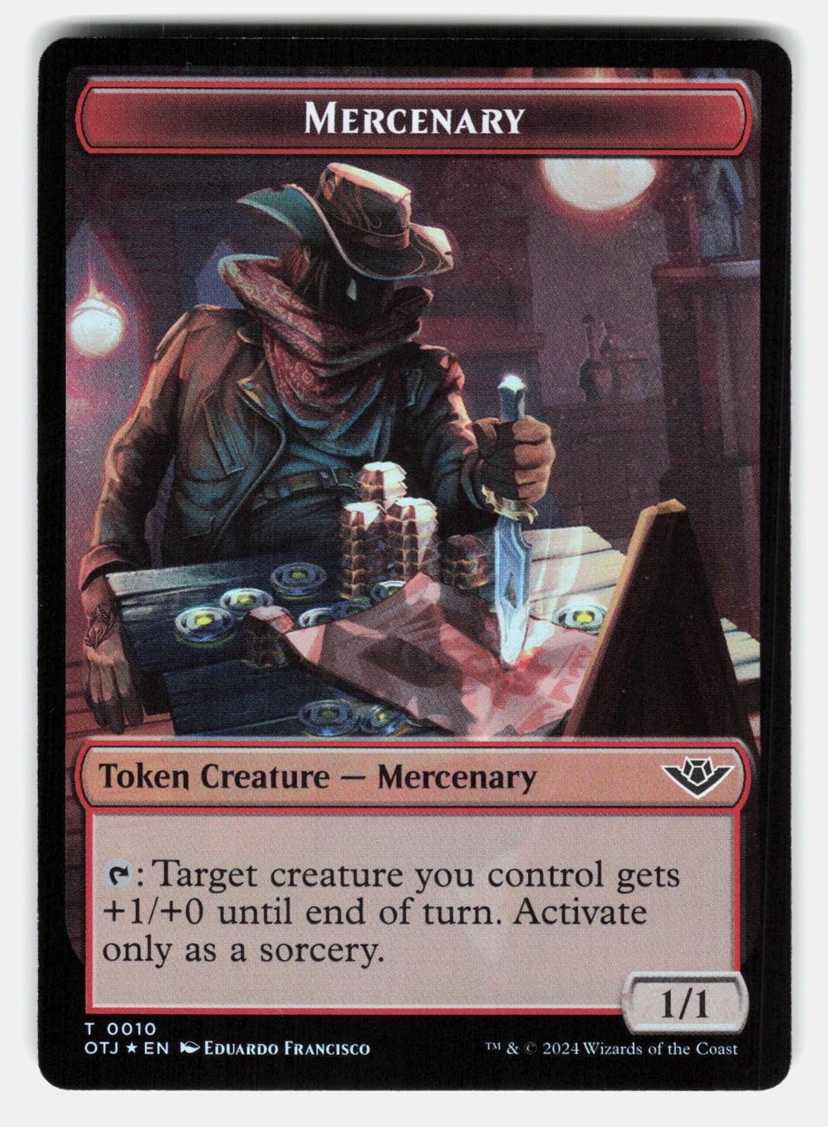 MERCENARY // COPY DOUBLE SIDED TOKEN FOIL   Magic: The Gathering   VALEZA NM/M1