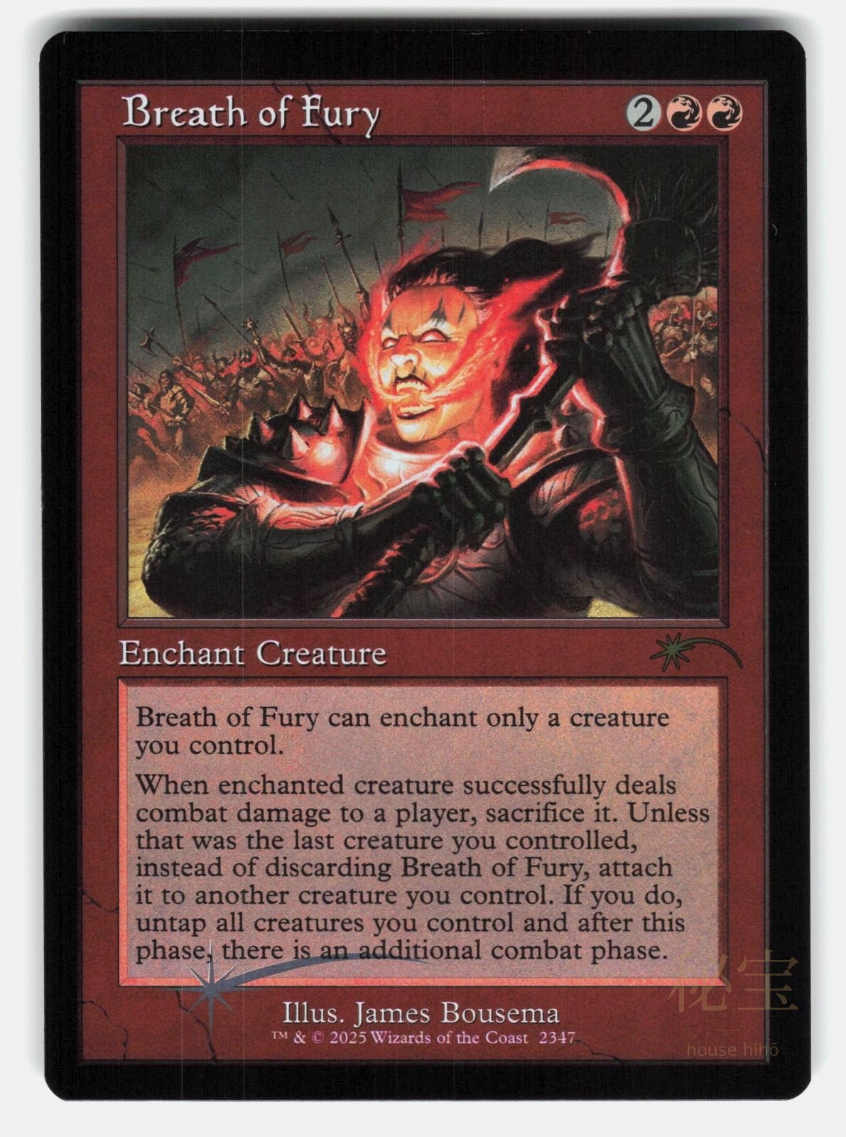 BREATH OF FURY (RETRO FRAME) FOIL SLD2347   Magic: The Gathering   BOUSEMA NM/M0