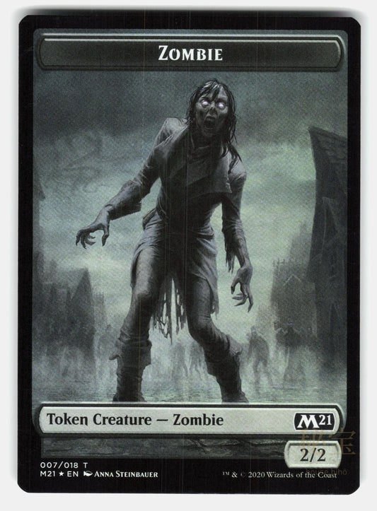 KNIGHT // ZOMBIE DOUBLE SIDED TOKEN FOIL   Magic: The Gathering  STEINBAUER NM/M0