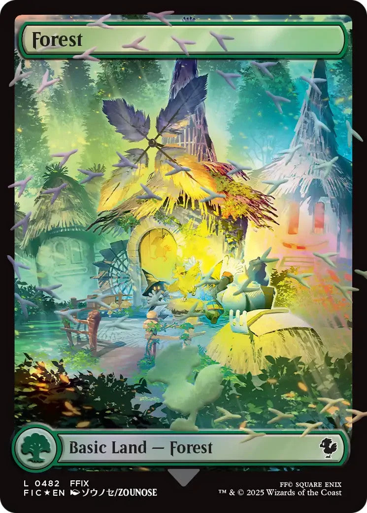 Final Fantasy Chocobo Track Foil Lands Set FOIL (5 Cards) Magic The Gathering NM0