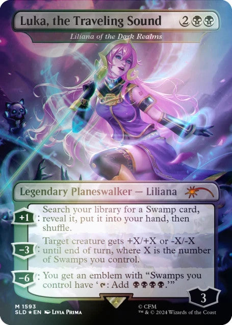 Hatsune Miku ELECTRIC ENTOURAGE RAINBOW FOIL   MTG Secret Lair English   Sealed3