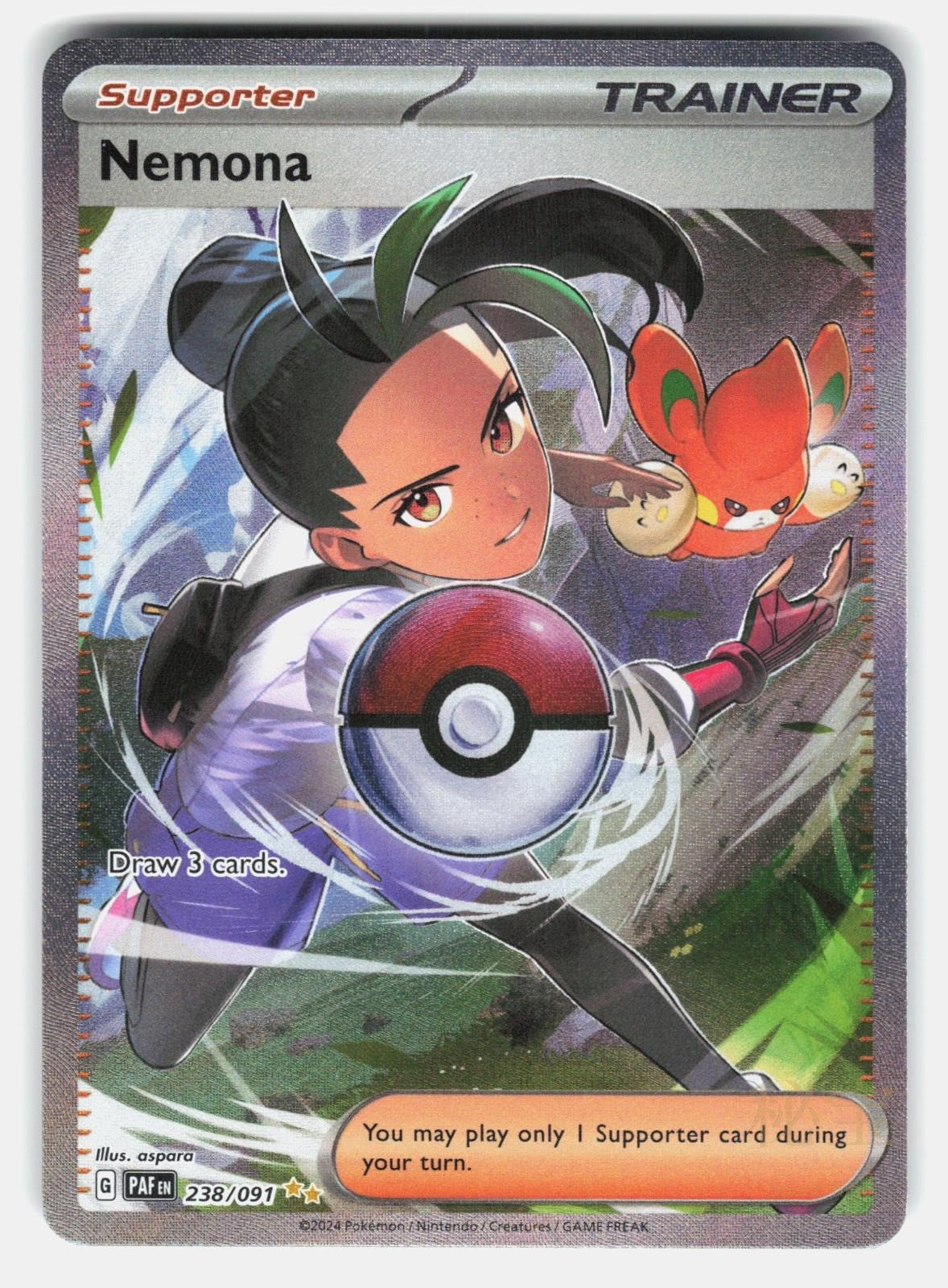 NEMONA PAF 238/091   Pokemon   2024 ASPARA NM/M0