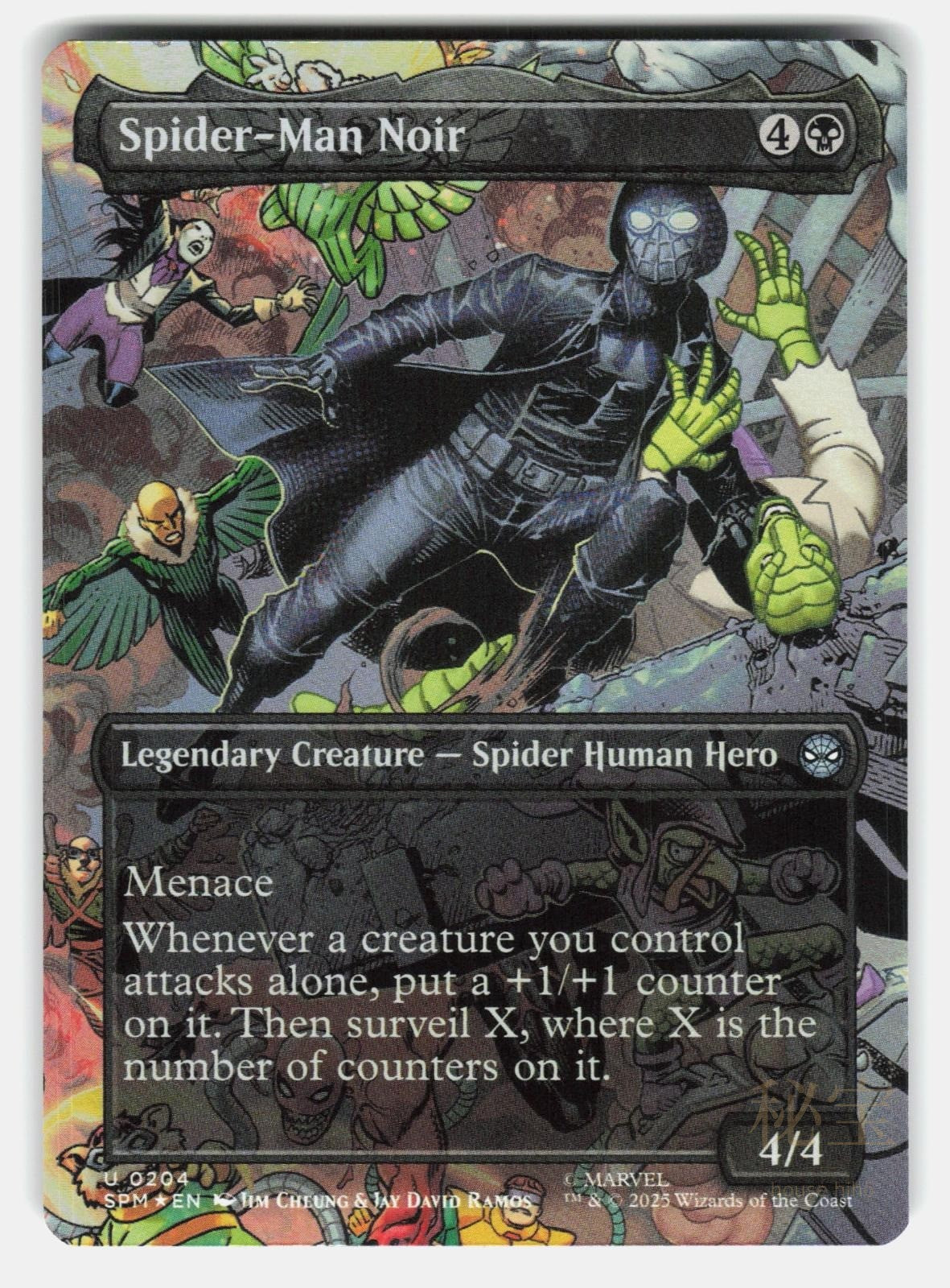 SPIDER MAN NOIR (BORDERLESS) FOIL   MAGIC: THE GATHERING   RAMOS NM/M0