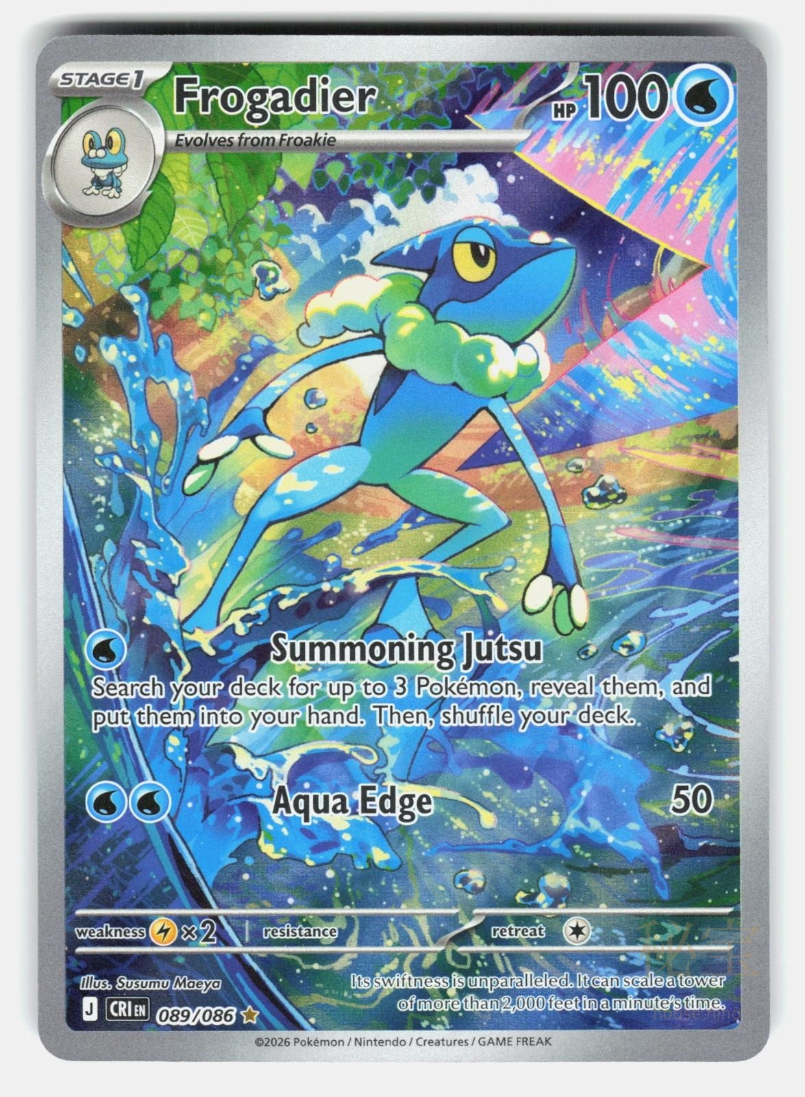 FROGADIER CRI 089/086   Pokemon   2026 NELNAL NM/M0