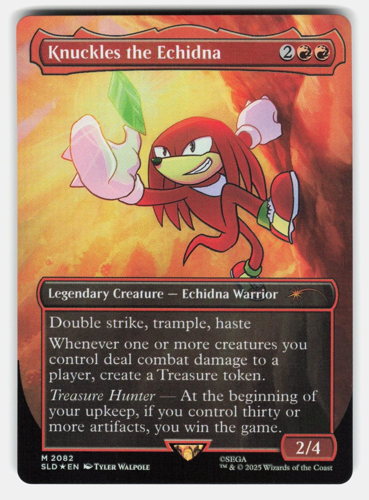 KNUCKLES THE ECHIDNA FOIL   Magic: The Gathering   WALPOLE NM/M0