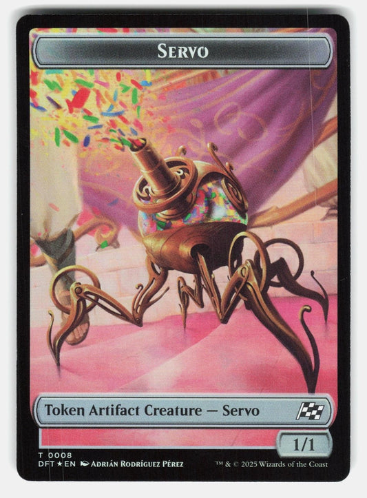 SERVO // THOPTER (0009) DOUBLE SIDED TOKEN FOIL  Magic: The Gathering  FANG NM/M0