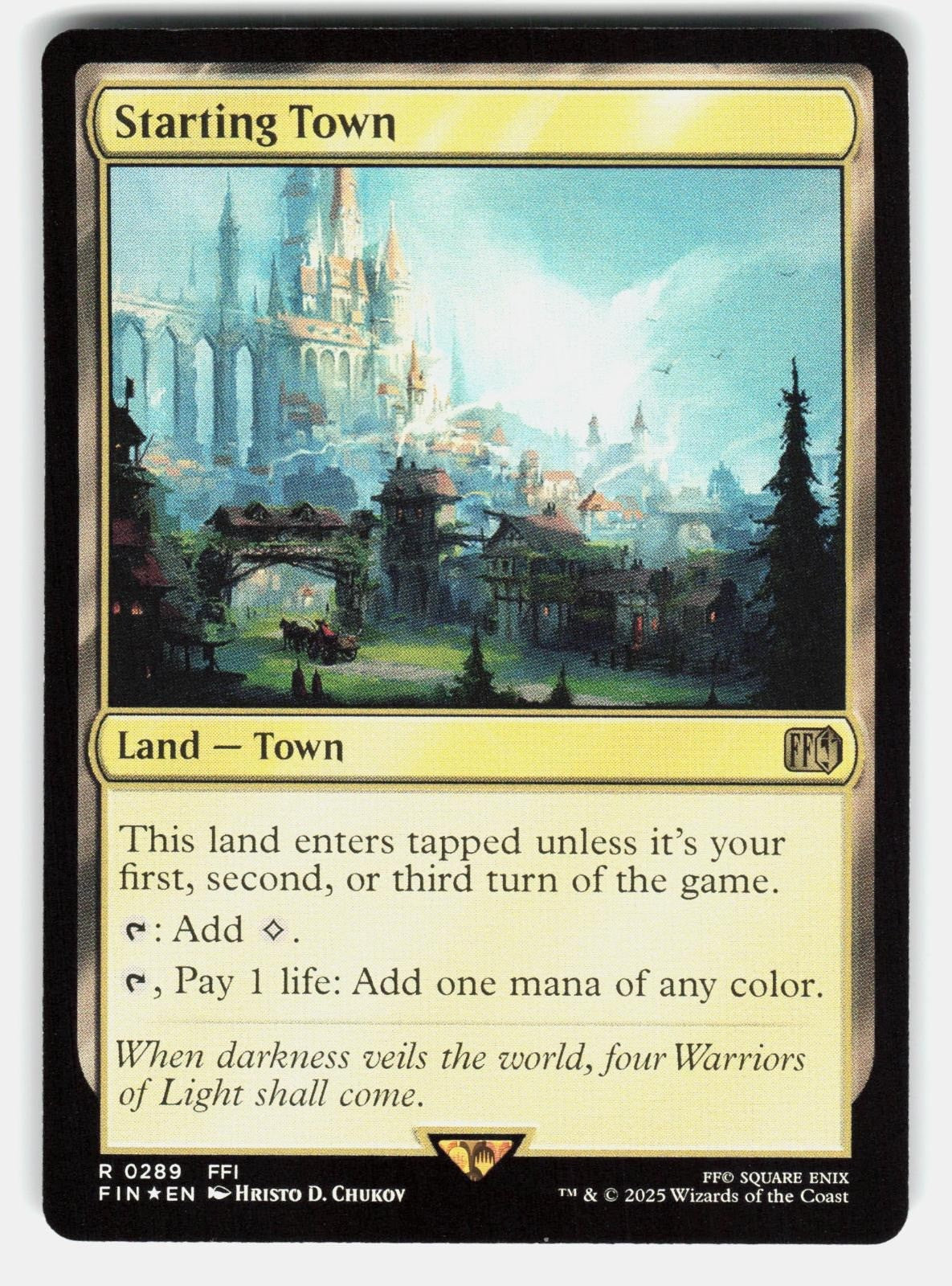 STARTING TOWN 289 FOIL   Magic: The Gathering   2025 CHUKOV NM/M0