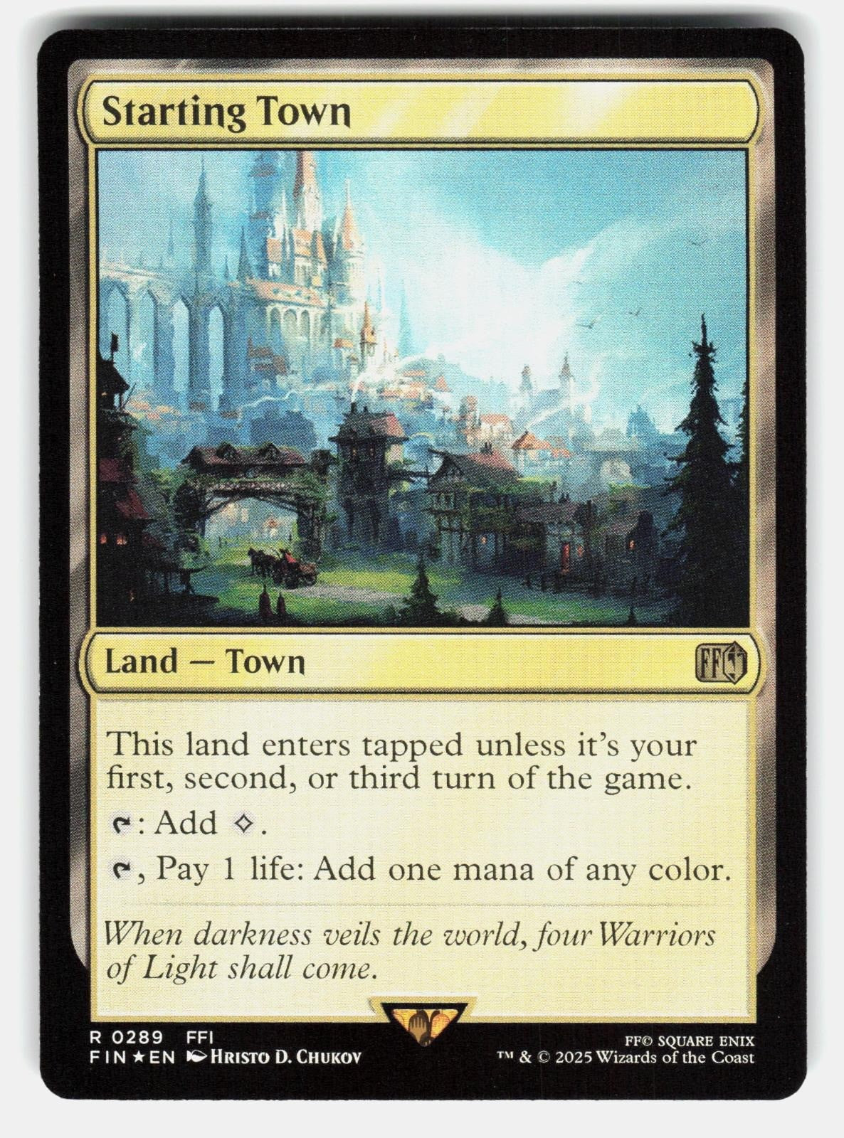 STARTING TOWN 289 FOIL   Magic: The Gathering   2025 CHUKOV NM/M0