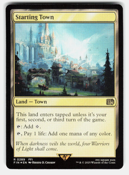 STARTING TOWN 289 FOIL   Magic: The Gathering   2025 CHUKOV NM/M0
