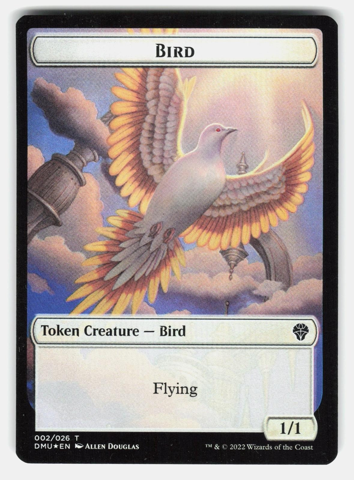 BIRD (002) // TREASURE DOUBLE SIDED TOKEN FOIL   MTG   DANNER NM/M0