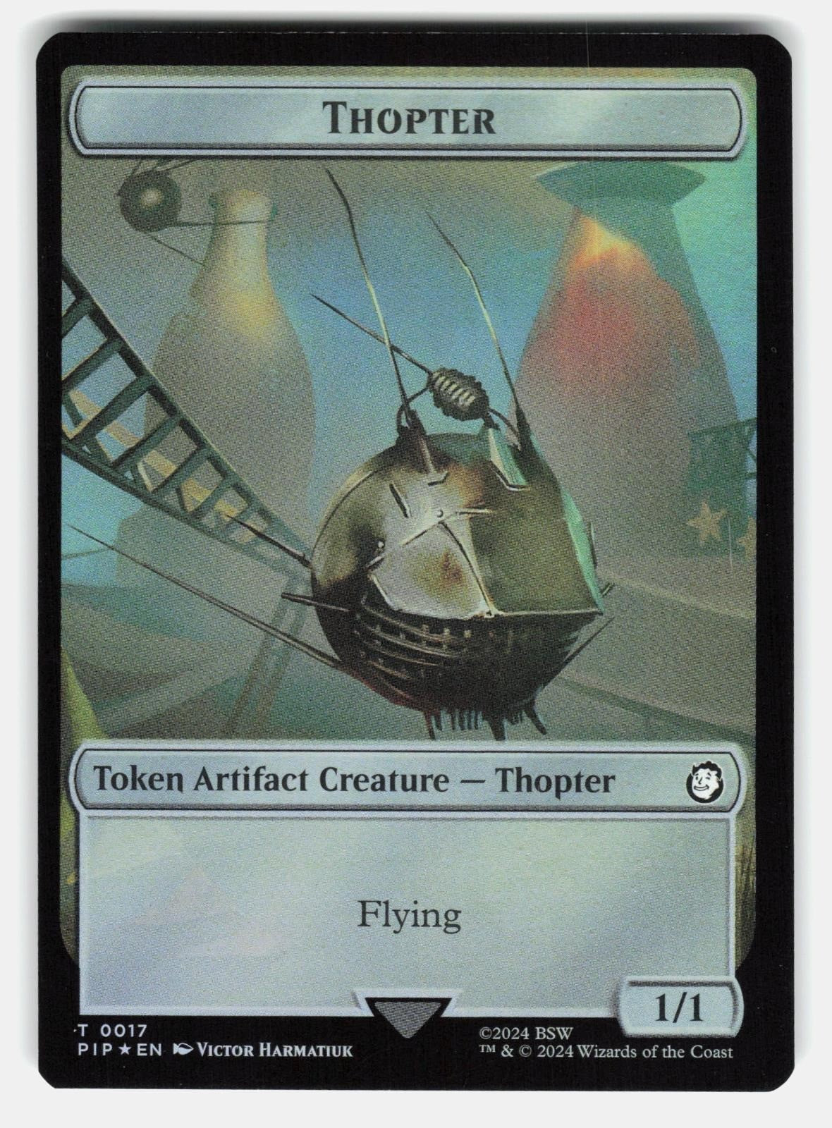 THOPTER // TREASURE (0018) DOUBLE SIDED TOKEN FOIL   MTG   RAFATER NM/M0