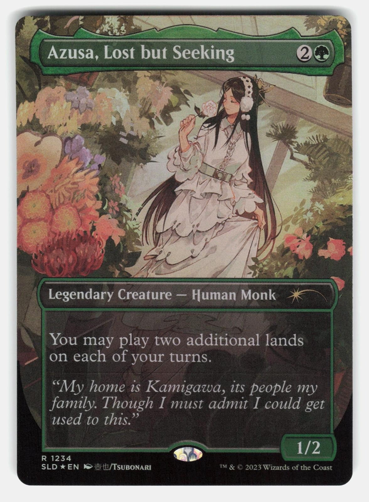 AZUSA, LOST BUT SEEKING SLD 1234 FOIL   Magic: The Gathering   TSUBONARI NM/M0